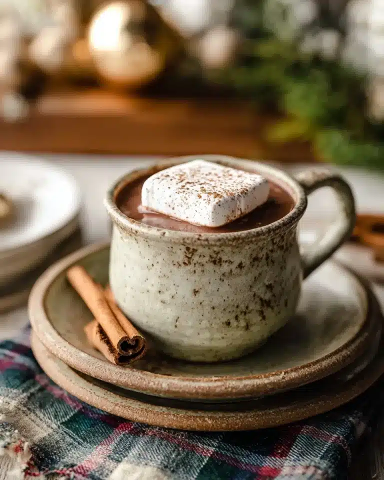 Vanilla Cinnamon Hot Chocolate Recipe
