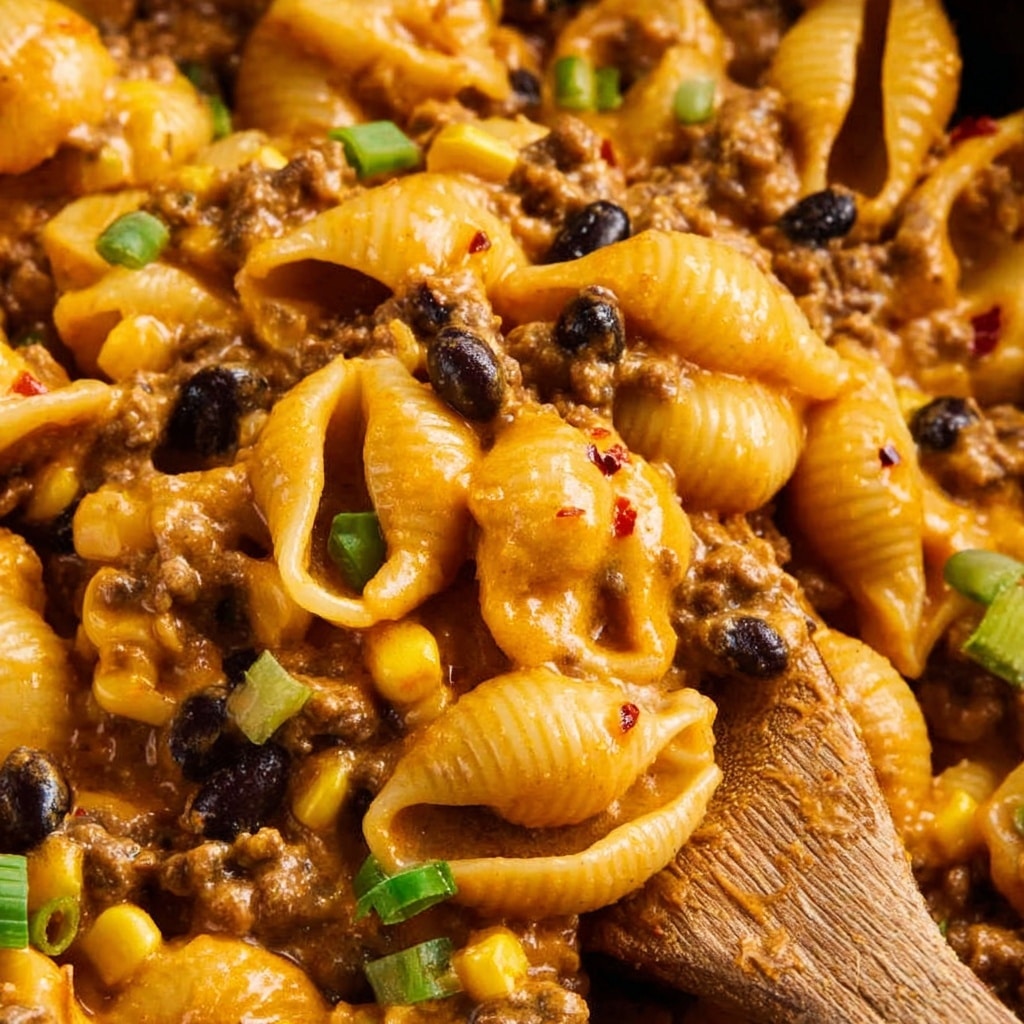 Slow Cooker Cheesy Taco Pasta Recipe - Recipe Image