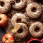Baked Apple Cider Doughnuts with Cinnamon Maple Glaze Recipe