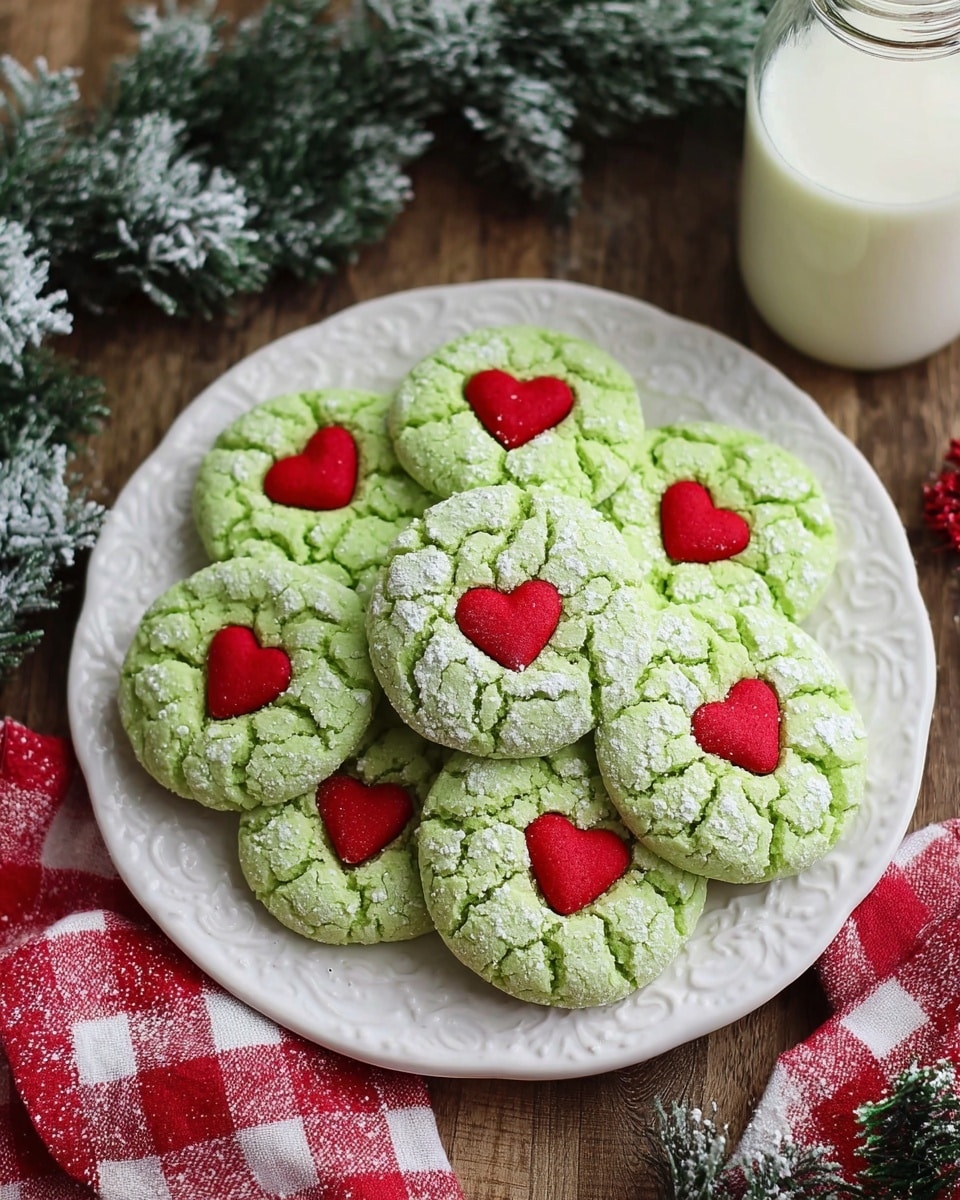 Grinch Cake Mix Cookies Recipe
