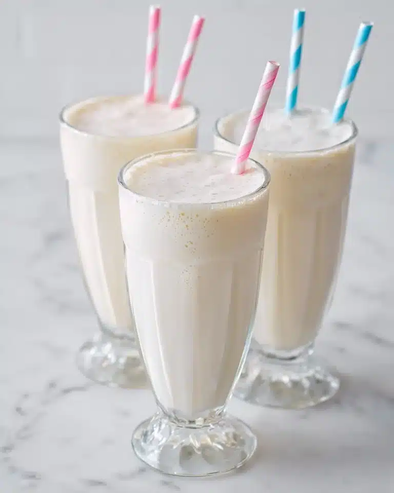 Easy Vanilla Milkshakes Recipe