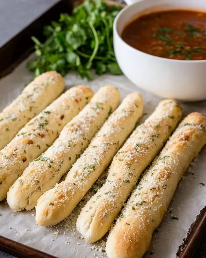 2 Ingredient Dough Garlic Breadsticks Recipe