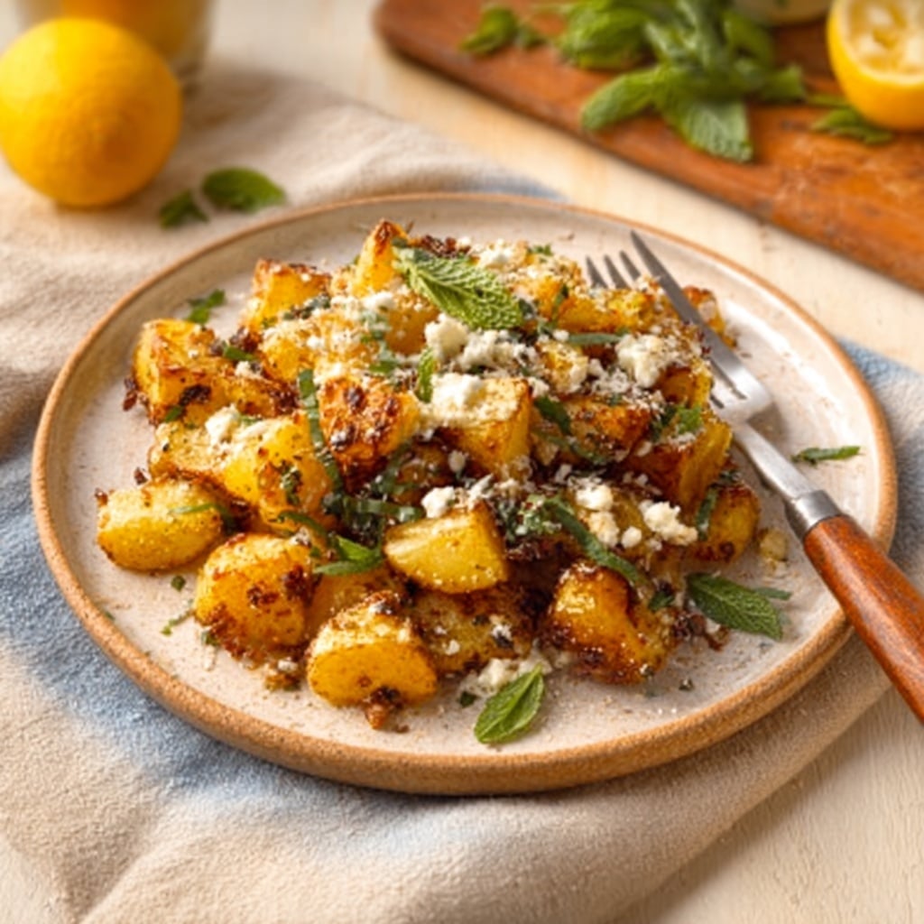Healthy Baked Feta Potatoes Recipe - Recipe Image
