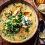 Creamy Green Chili Tortilla Soup Recipe