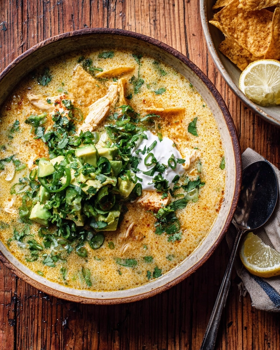 Creamy Green Chili Tortilla Soup Recipe