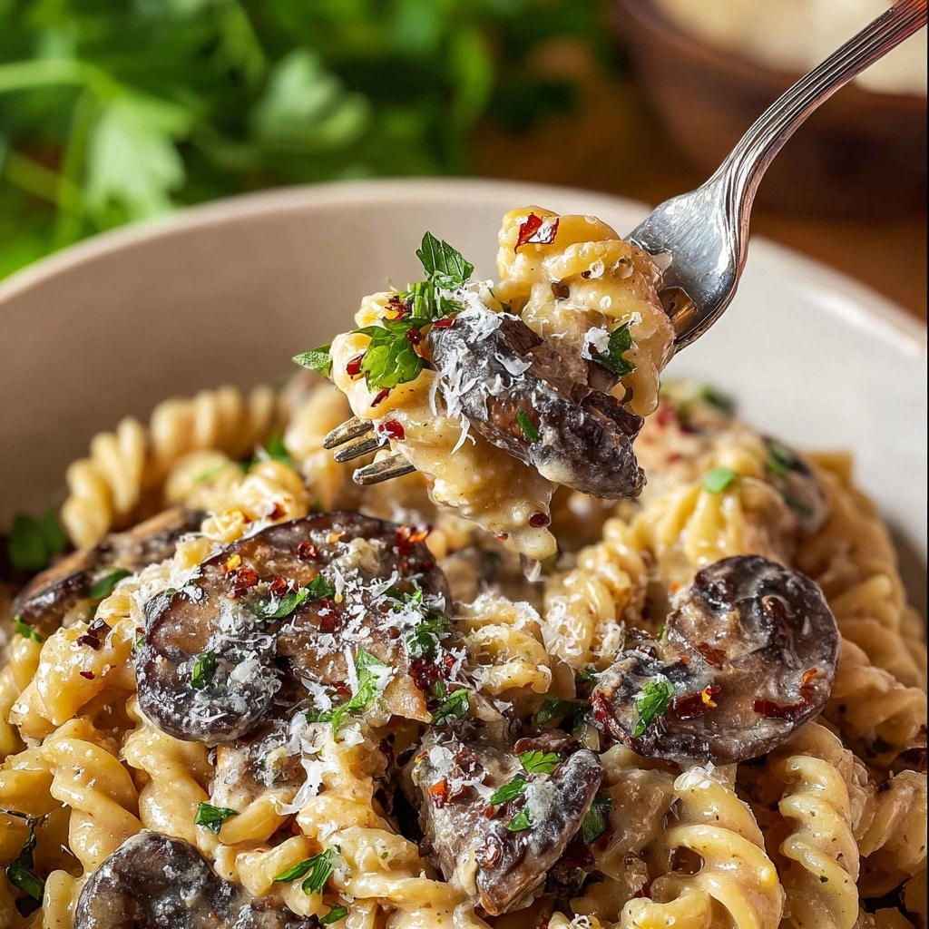 Mushroom Pasta Recipe - Recipe Image