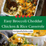 Broccoli Cheddar Chicken and Rice Casserole Recipe