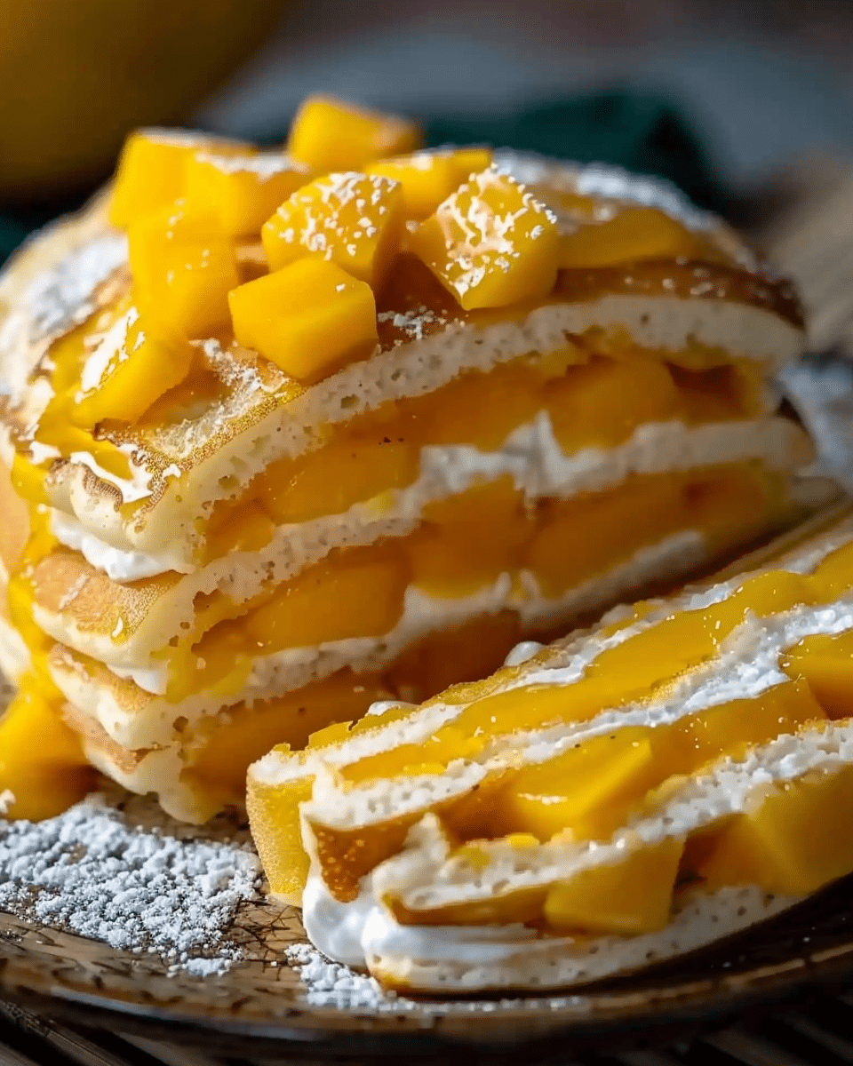 Yum Cha Mango Pancakes Recipe