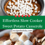 Slow Cooker Sweet Potato Casserole Recipe