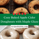 Baked Apple Cider Doughnuts with Cinnamon Maple Glaze Recipe