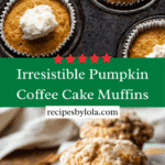Pumpkin Coffee Cake Muffins with Cinnamon Honey Butter Recipe