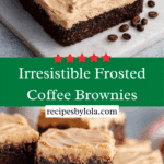 Frosted Coffee Brownies Recipe