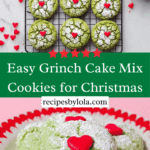 Grinch Cake Mix Cookies Recipe