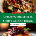 Cranberry and Spinach Stuffed Chicken Breasts with Brie Recipe