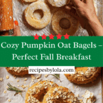 Homemade Pumpkin Oat Bagels Recipe
