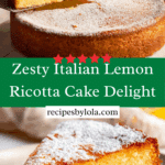 Italian Lemon Ricotta Cake Recipe