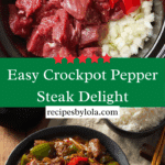 Slow Cooker Pepper Steak Recipe