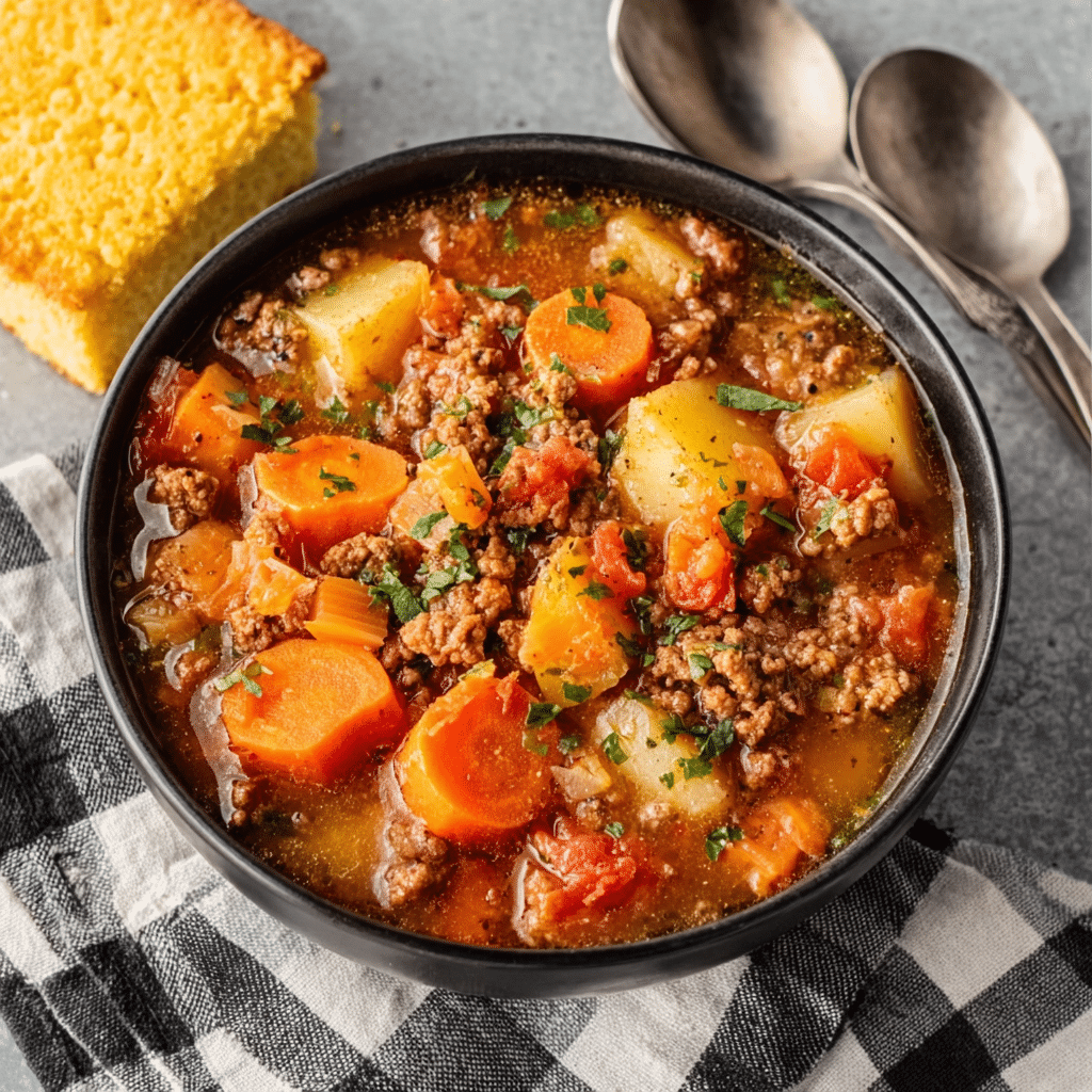 Crock Pot Poor Man's Stew Recipe - Recipe Image