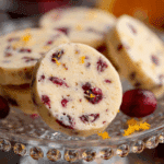 Cranberry Orange Shortbread Cookies Recipe