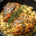 Slow Cooker Parmesan Herb Chicken Orzo Recipe