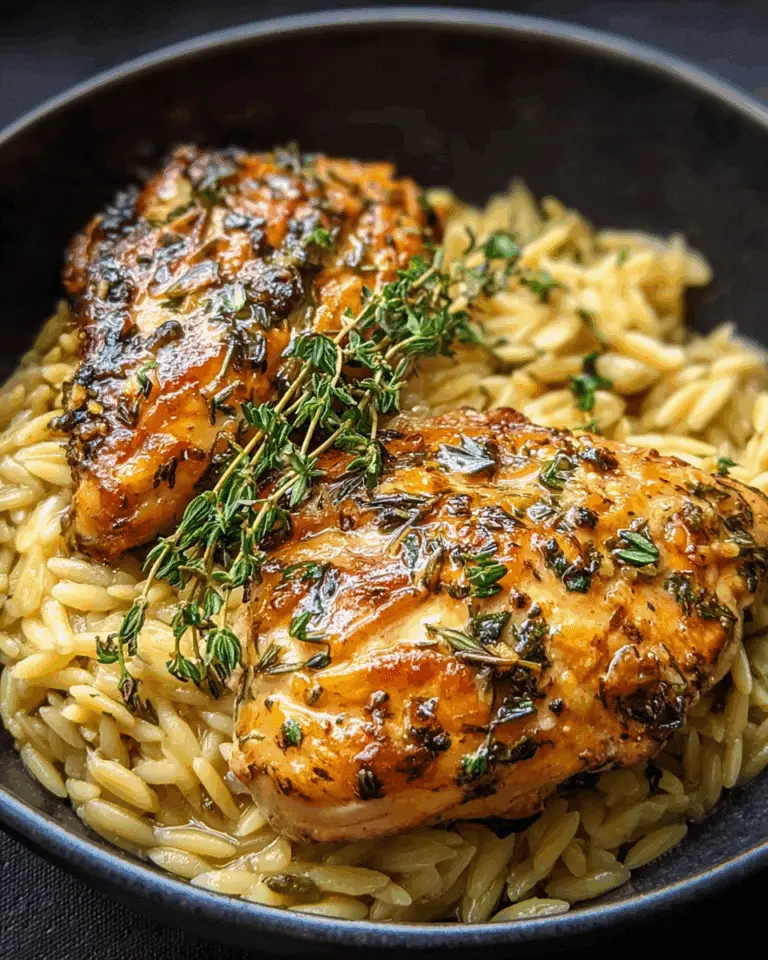 Slow Cooker Parmesan Herb Chicken Orzo Recipe