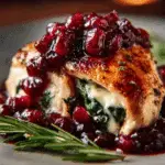 Cranberry and Spinach Stuffed Chicken Breasts with Brie Recipe