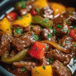 Slow Cooker Pepper Steak Recipe