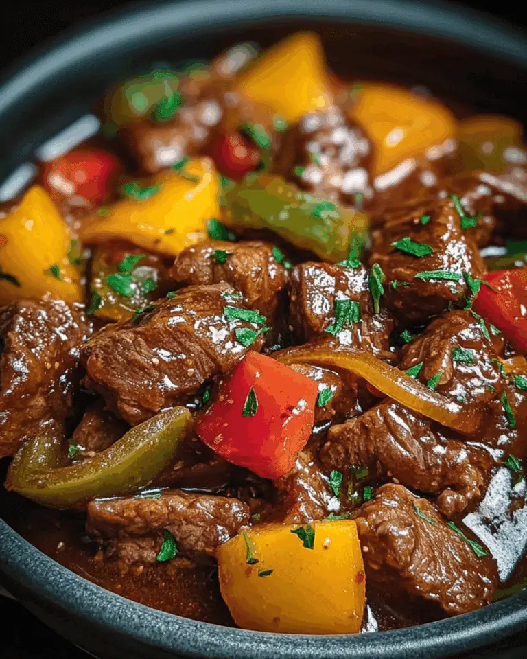 Slow Cooker Pepper Steak Recipe