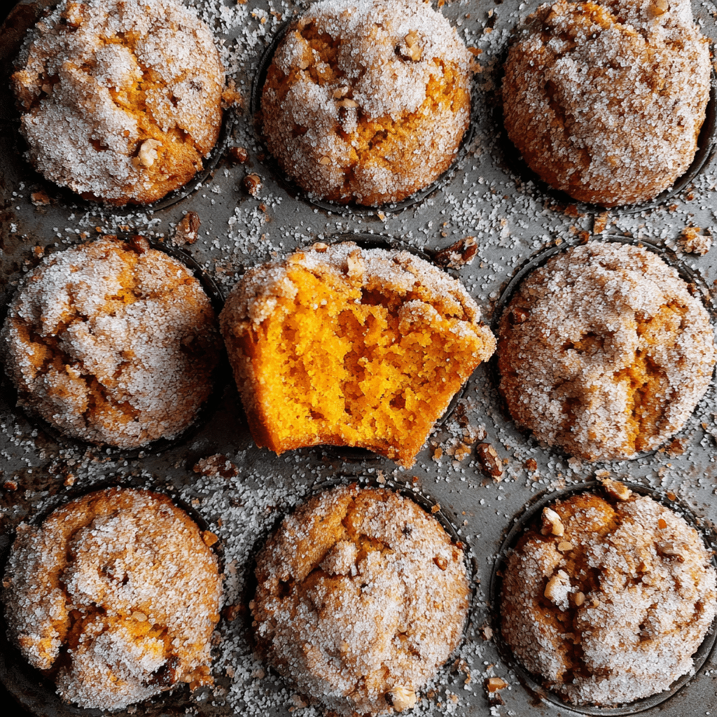 Cinnamon Sugar Pumpkin Muffins (Moist & Fluffy) Recipe - Recipe Image
