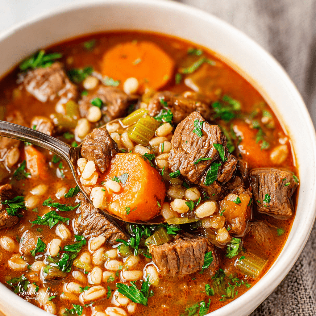 Beef Barley Soup Recipe - Recipe Image
