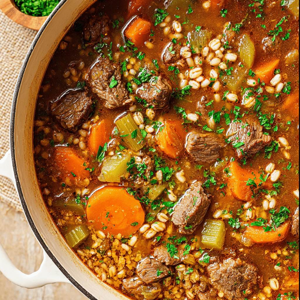 Beef Barley Soup Recipe - Recipe Image