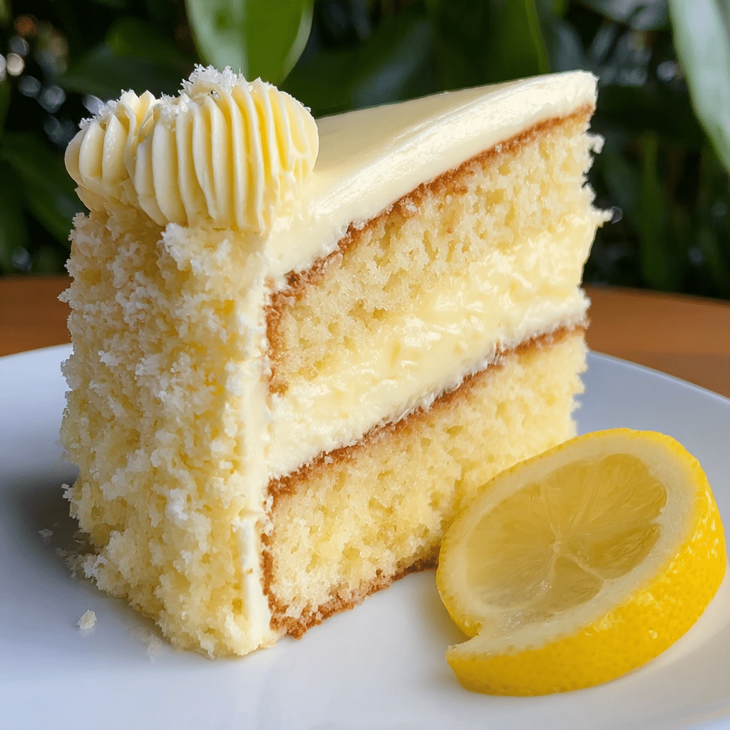 Heavenly Lemonade Cream Cheese Layer Cake Recipe - Recipe Image