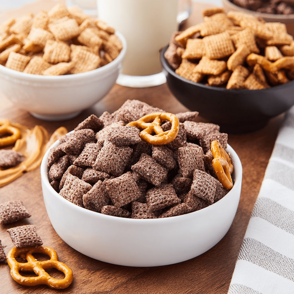 Hot Chocolate Puppy Chow Recipe - Recipe Image