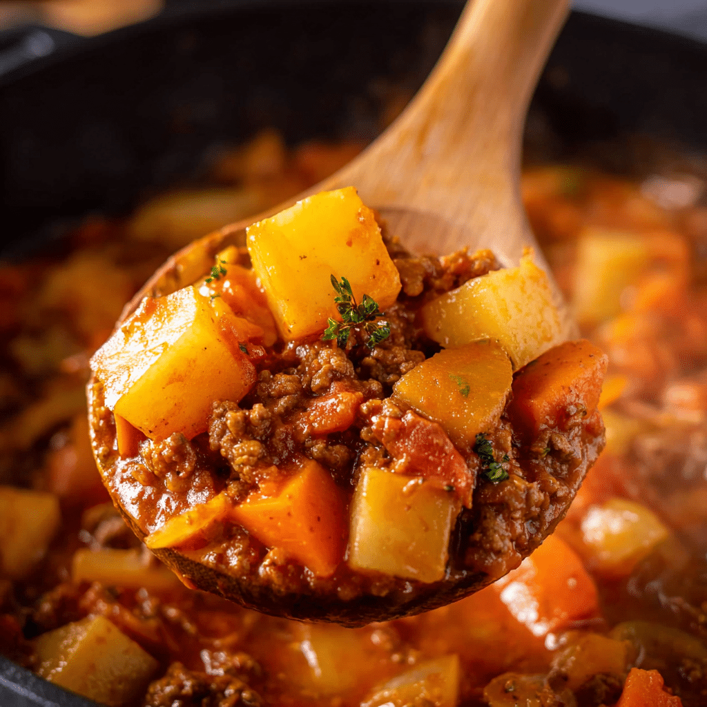 Crock Pot Poor Man's Stew Recipe - Recipe Image