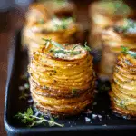 Crispy Cheesy Potatoes Stacks Recipe