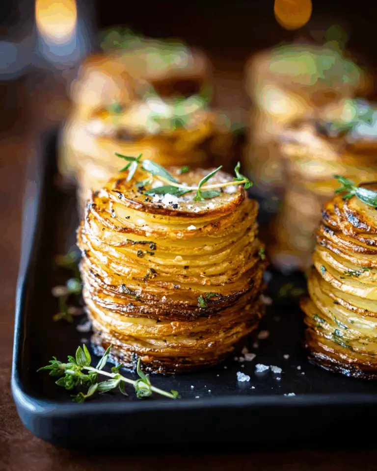 Crispy Cheesy Potatoes Stacks Recipe