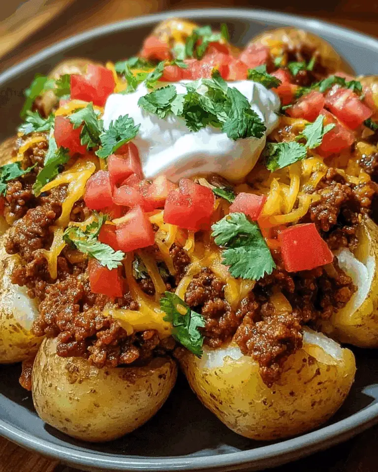 Taco Loaded Baked Potatoes Recipe