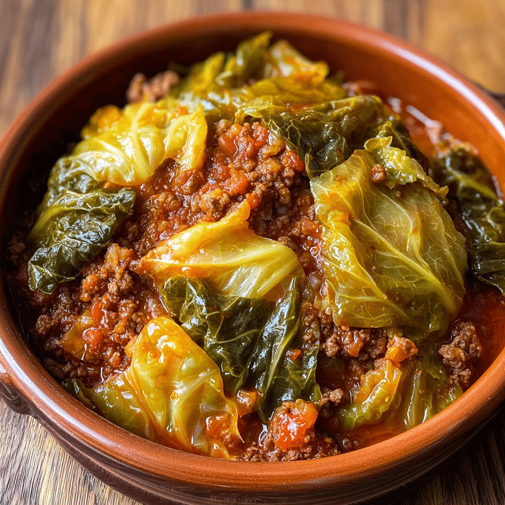 Slow Cooker Unstuffed Cabbage Rolls Recipe - Recipe Image
