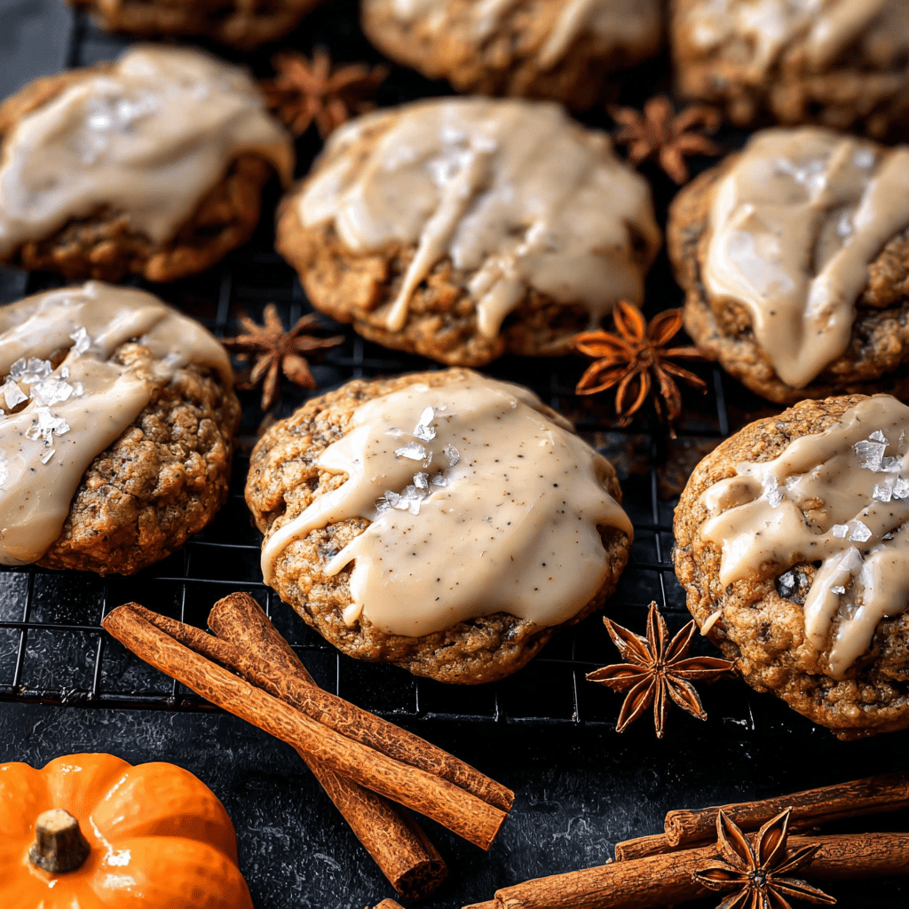 Vanilla Pumpkin Oatmeal Latte Cookies Recipe - Recipe Image