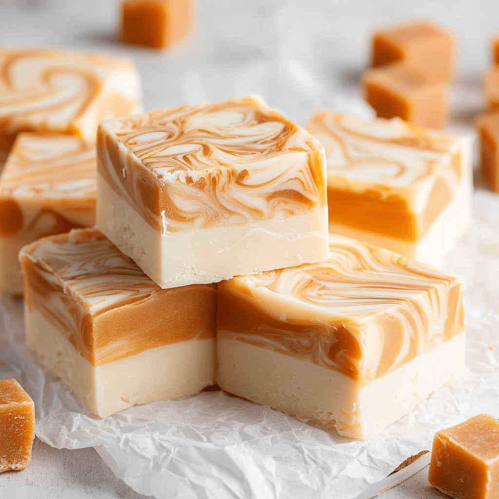 WHITE CHOCOLATE CARAMEL FUDGE: Recipe - Recipe Image